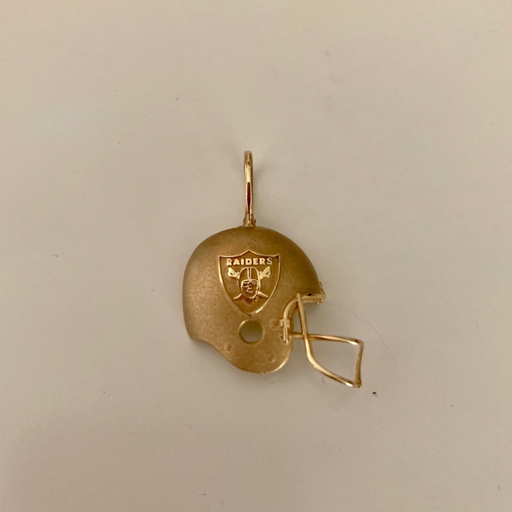 14k Golf Raiders NFL Helmet Charm
